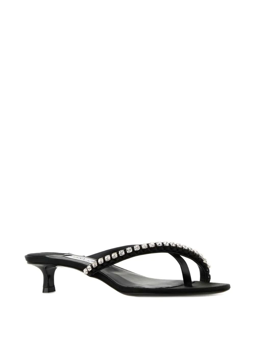 Jimmy Choo rhinestone-embellished heeled sandals Black