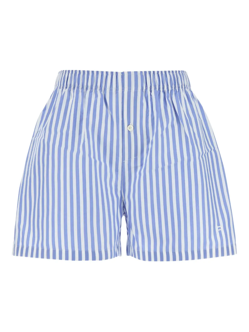 striped elasticated shorts