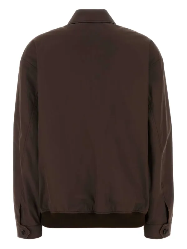 Miu Miu zip-front Casual Jacket | Brown | FARFETCH