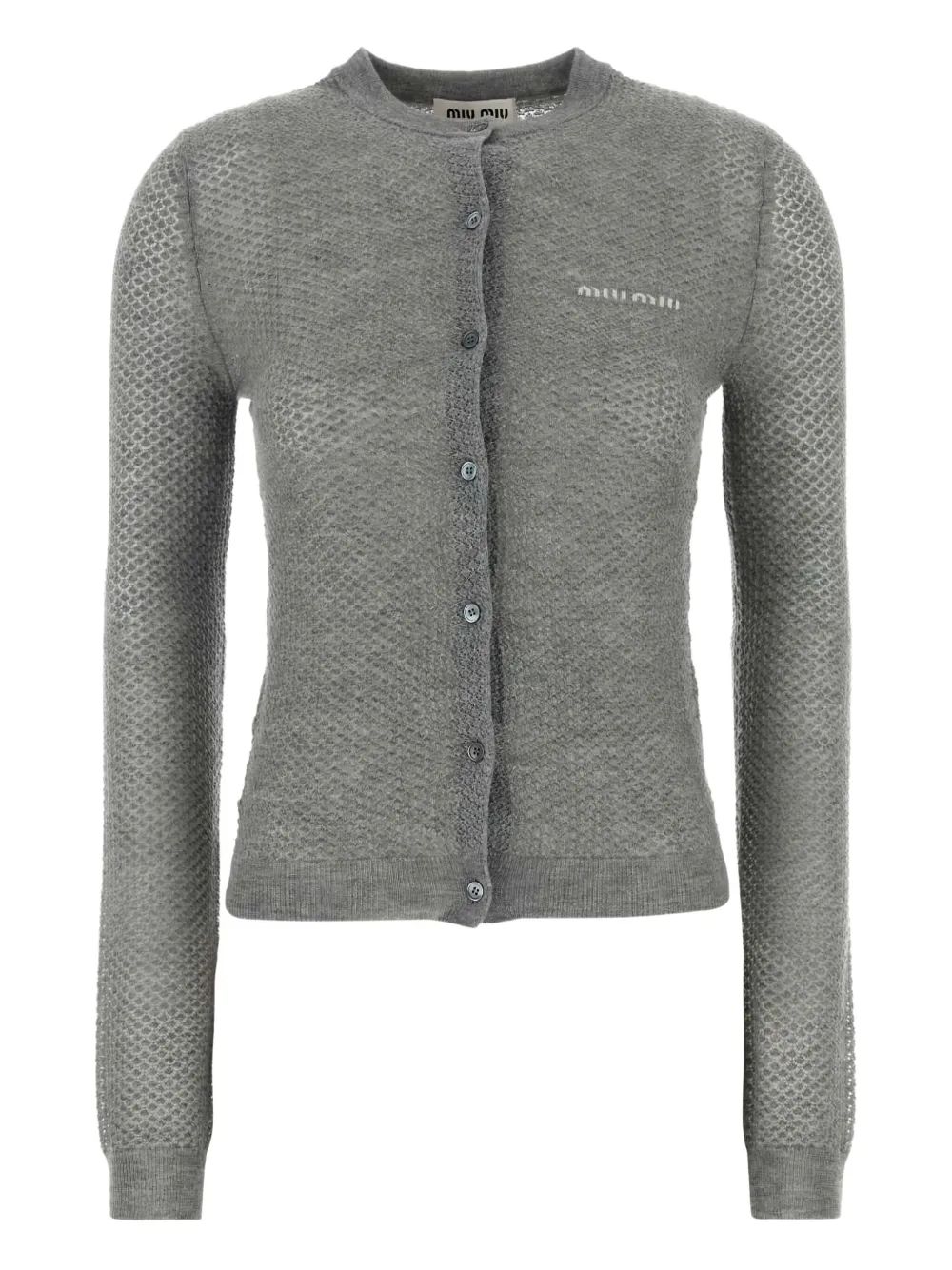 Miu cashmere cardigan Grijs
