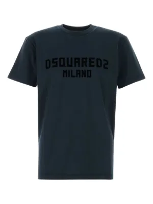 DSQUARED2 Icon-print Cotton T-shirt | Black | FARFETCH CA