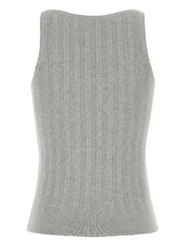 Miu Miu ribbed cotton tank top
