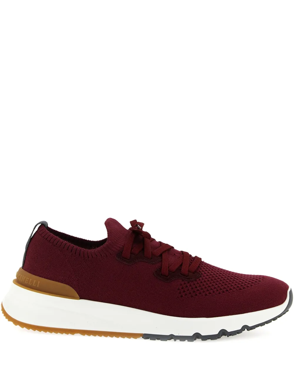 Brunello Cucinelli knit-upper sneakers Red