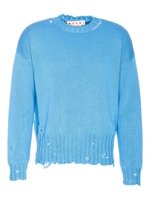 Marni distressed-effect jumper
