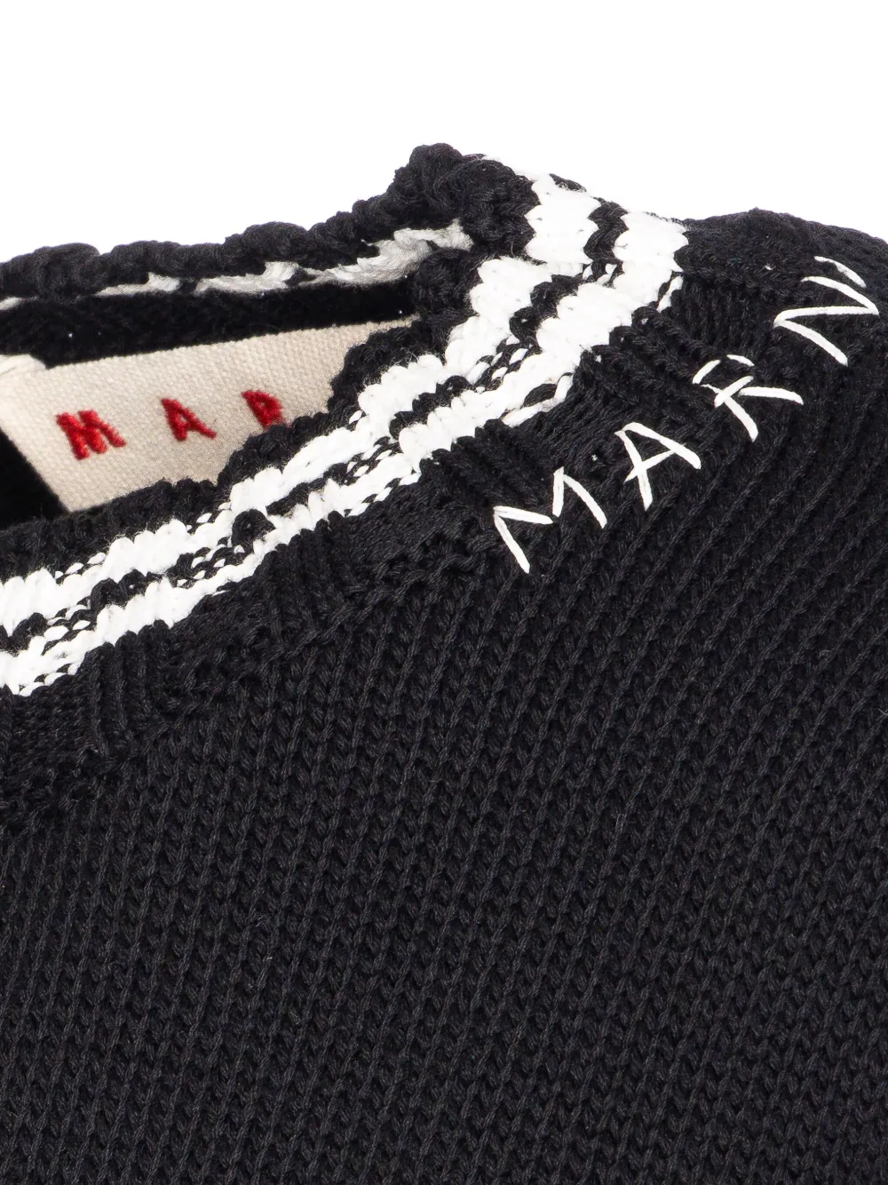 Marni Trui met gerafeld effect Zwart