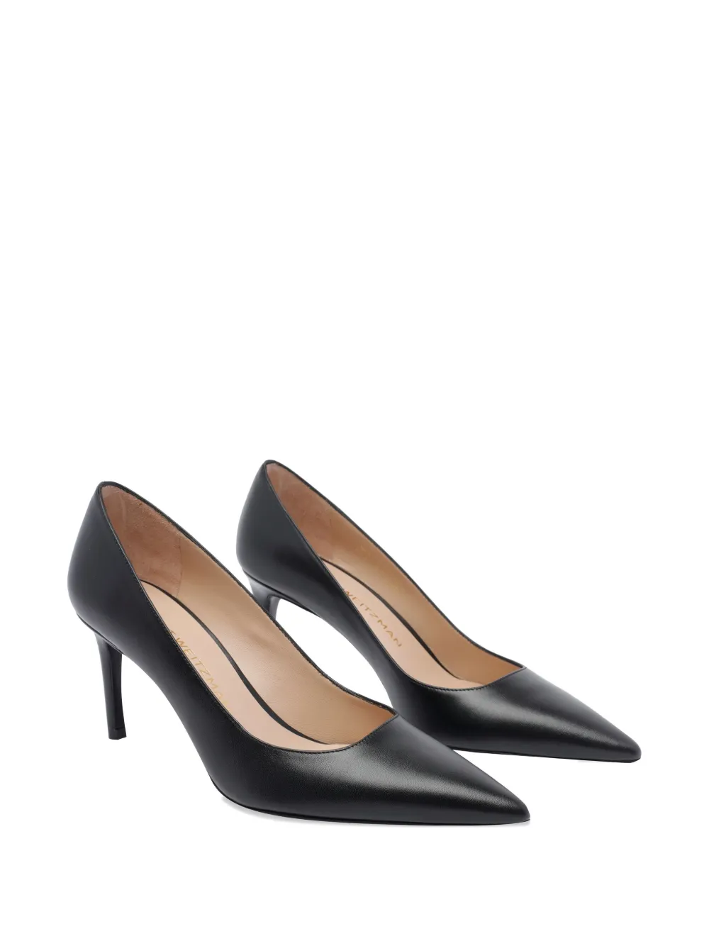 Stuart Weitzman 75mm leather pumps Black