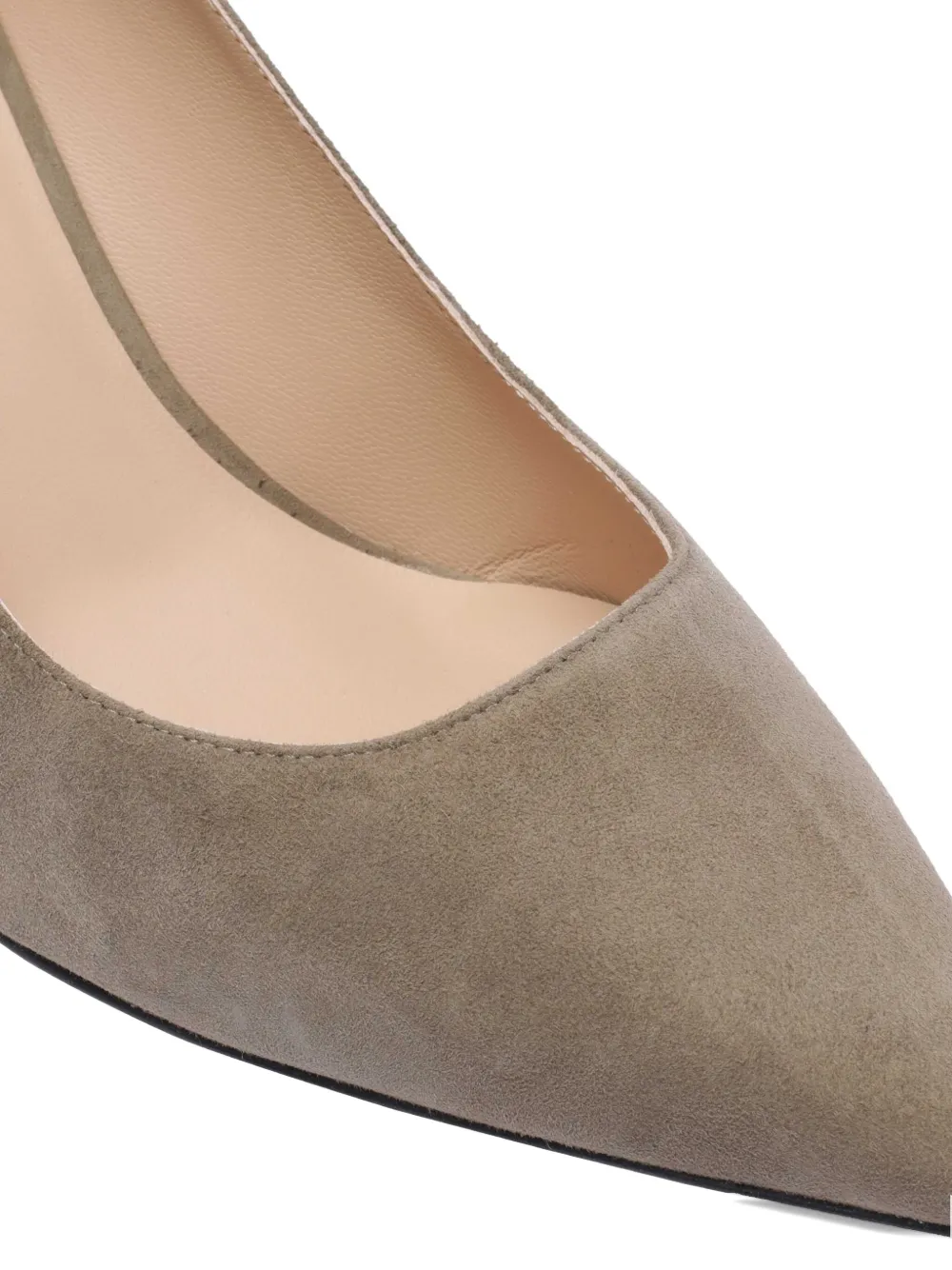 Stuart Weitzman 75mm suede heeled pumps Grey