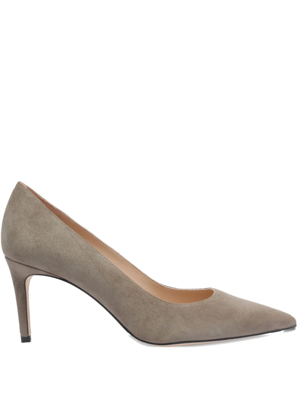 Stuart Weitzman 75mm suede heeled pumps Grey
