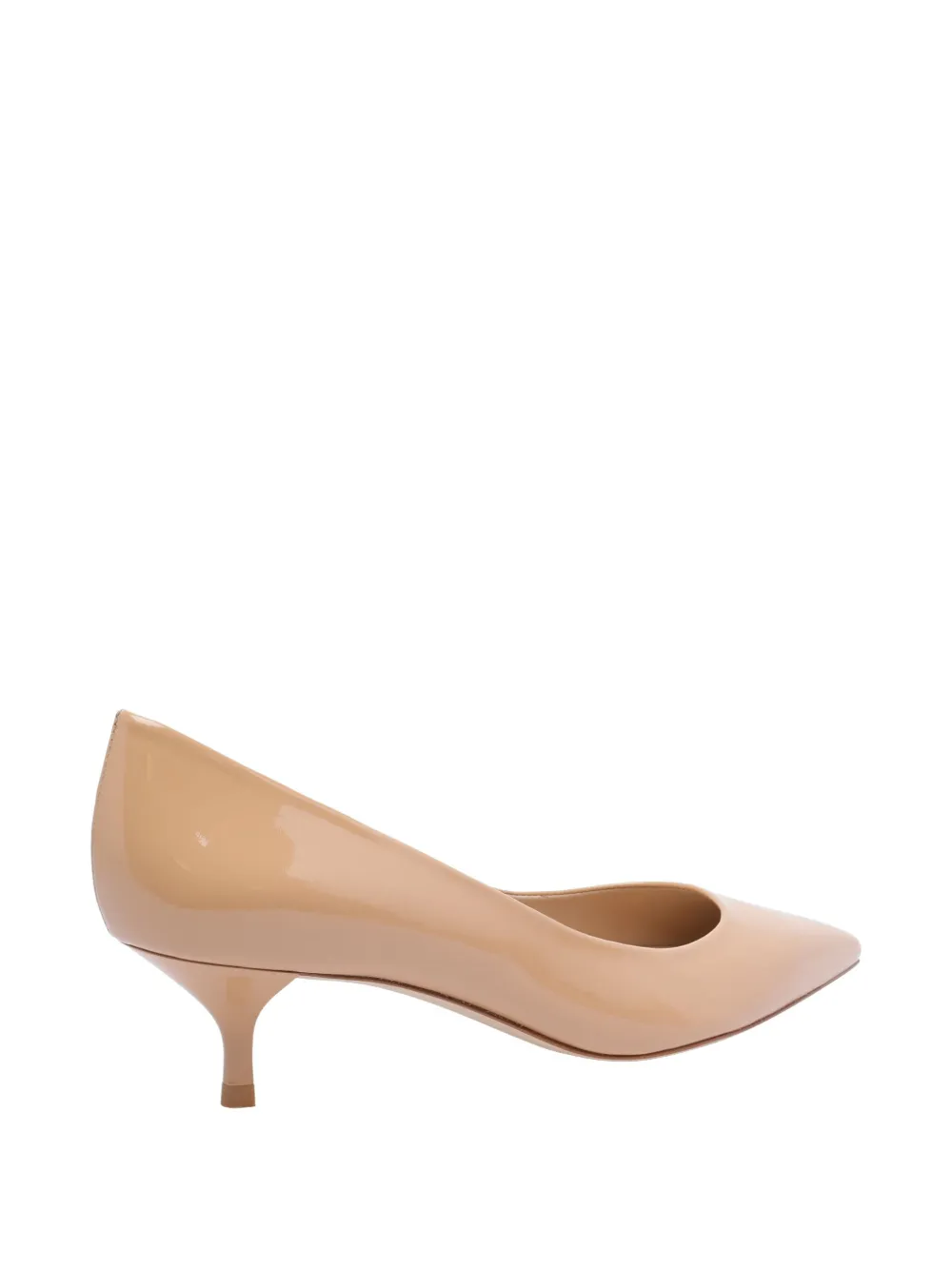 Stuart Weitzman 50mm leather heeled pumps Neutrals