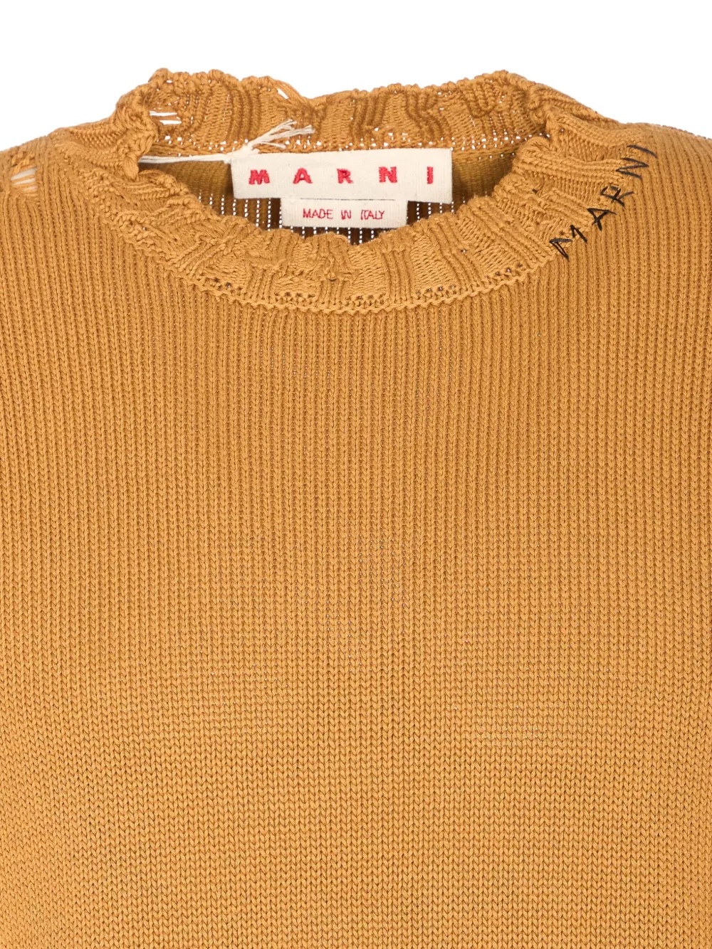 Marni Trui met gerafeld effect Geel