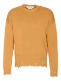 Marni distressed-effect jumper - Yellow