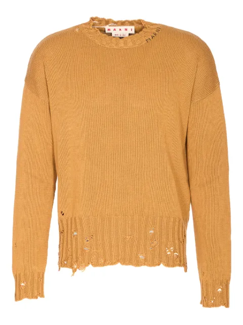 Marni distressed-effect jumper