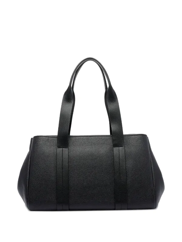 MICHAEL KORS ブラック レザー トートバッグ ポーチ付き マイケル