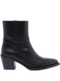 Stuart Weitzman 65mm leather cowboy boots - Black