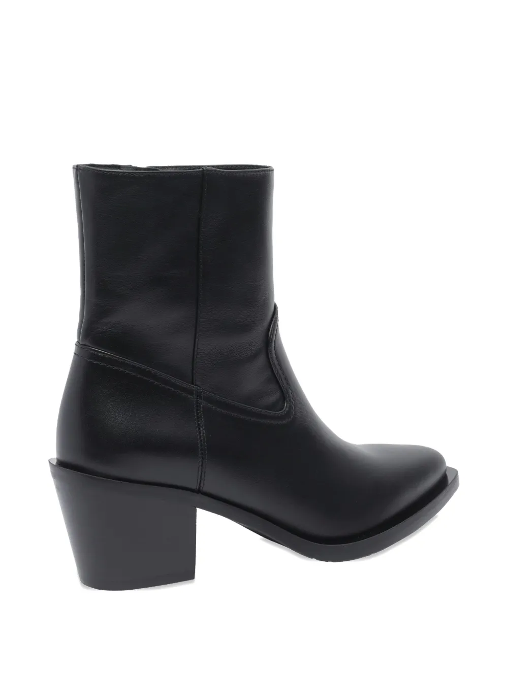 Stuart Weitzman 65mm leather cowboy boots Black