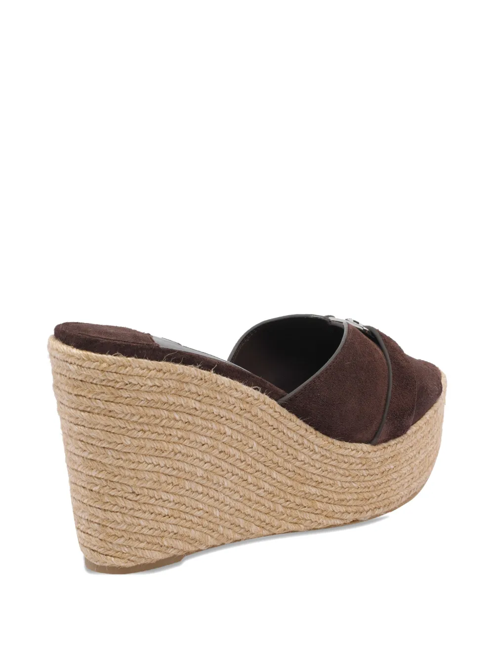 Jimmy Choo 100mm Leda wedge sandals Brown
