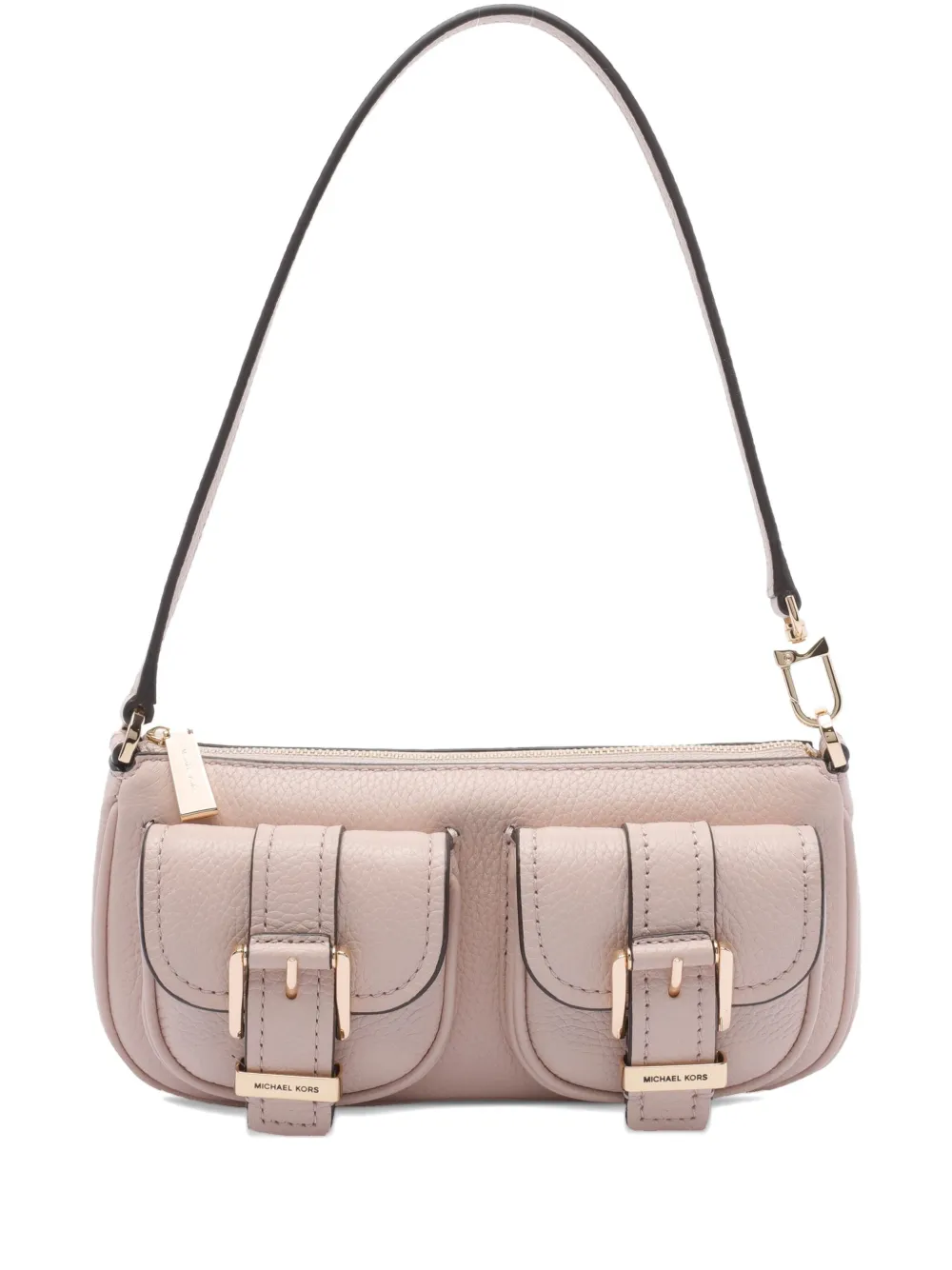 Michael Michael Kors double-buckle shoulder bag - ピンク Michael Michael Kors double-buckle shoulder bag - ピンク