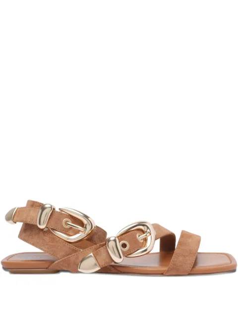 Stuart Weitzman suede flat sandals