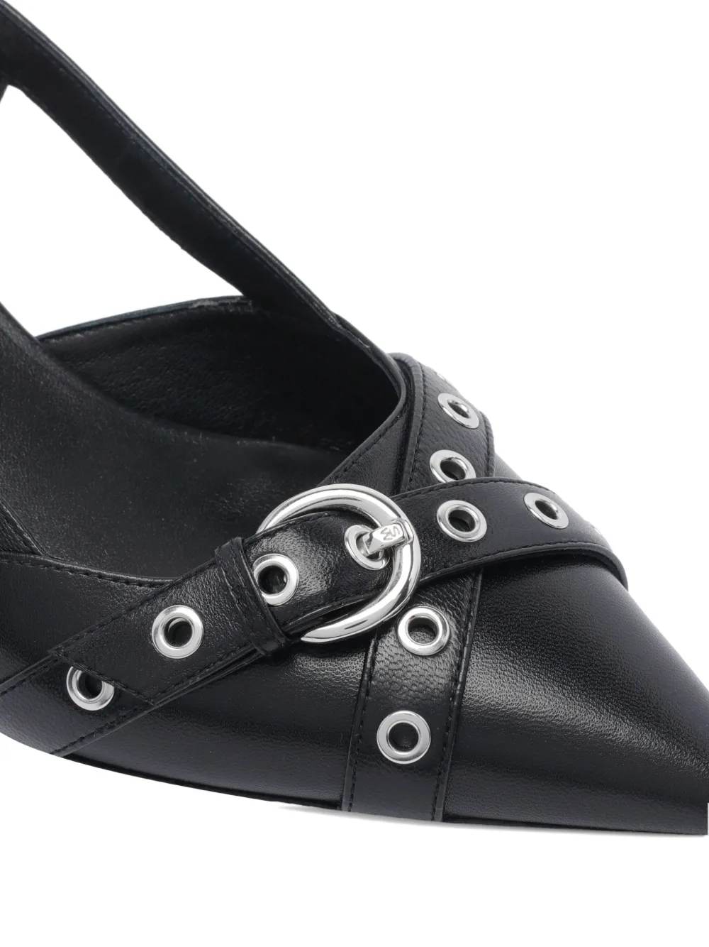 Stuart Weitzman 50mm leather heeled pumps Black
