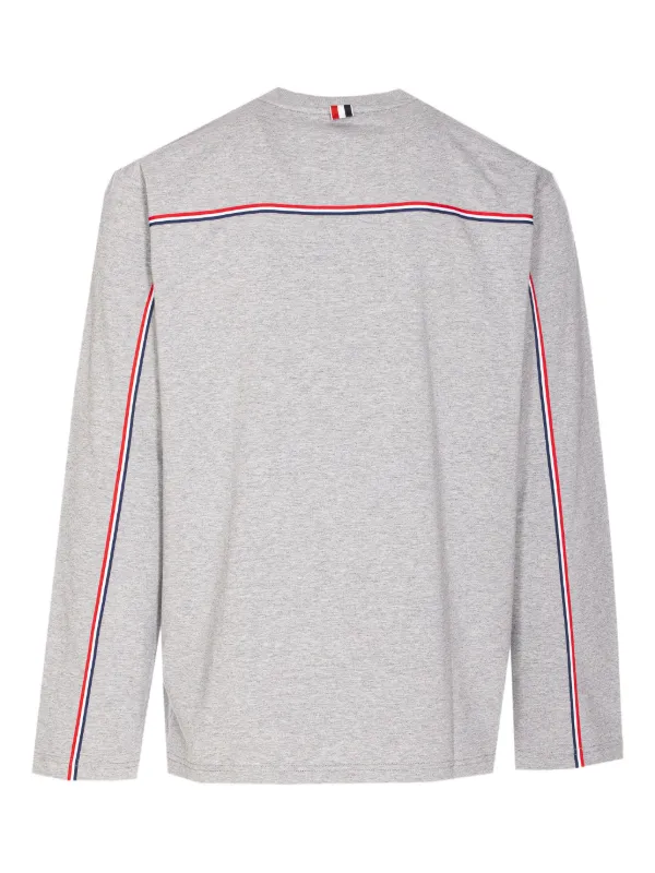 Thom Browne ストライプディテール セーター | グレー | FARFETCH JP