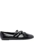 Michael Michael Kors leather flat ballet flats - Black