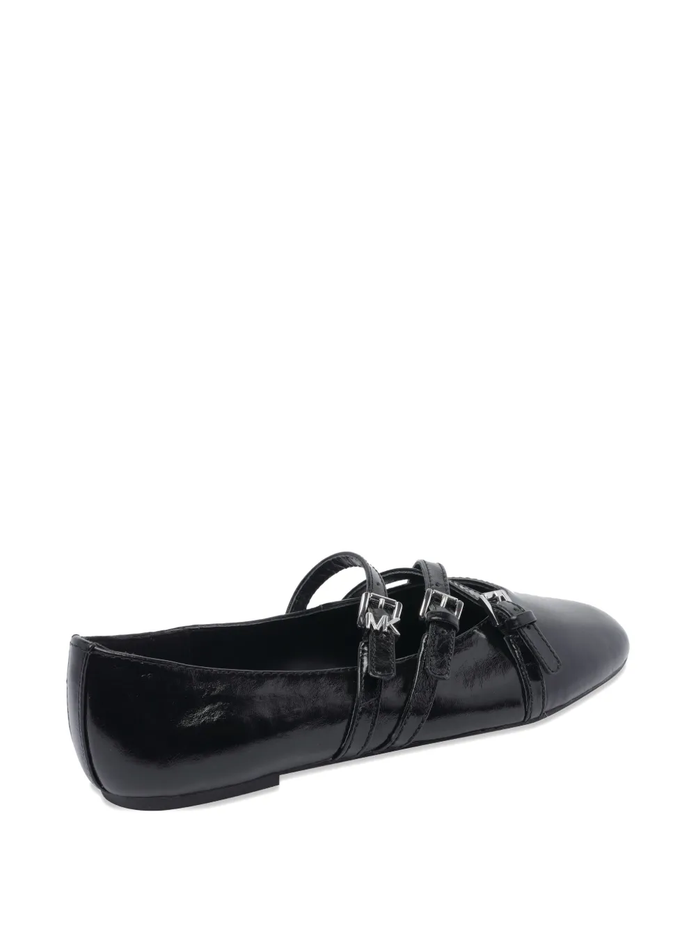 Michael Kors leather flat ballet flats Black