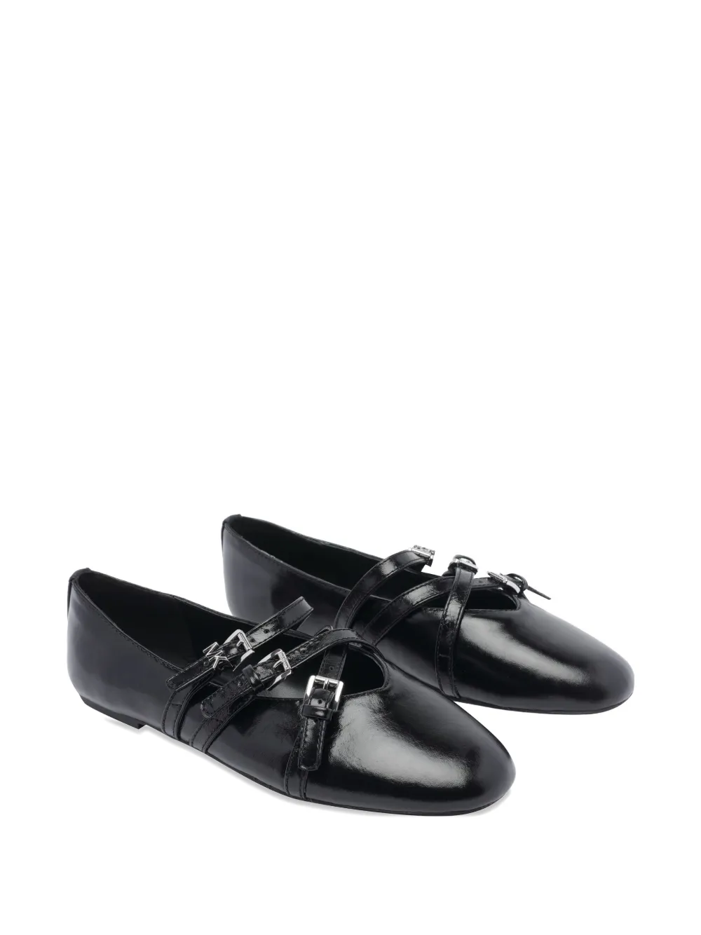 Michael Michael Kors Leren ballerina's - Zwart