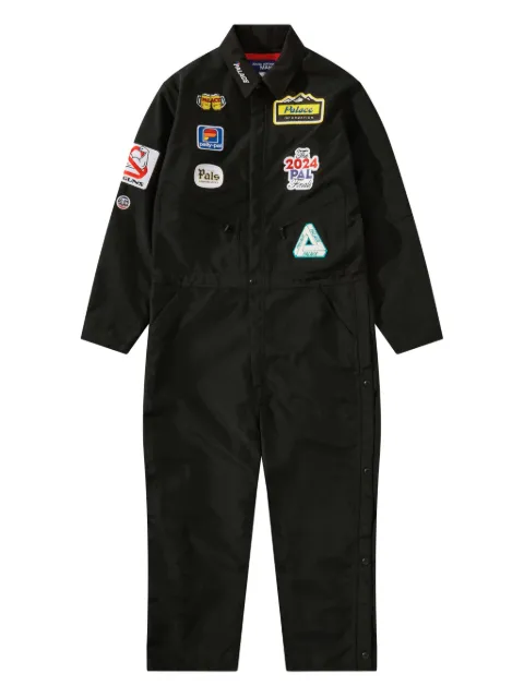 Junya Watanabe MAN patches long-sleeve jumpsuit