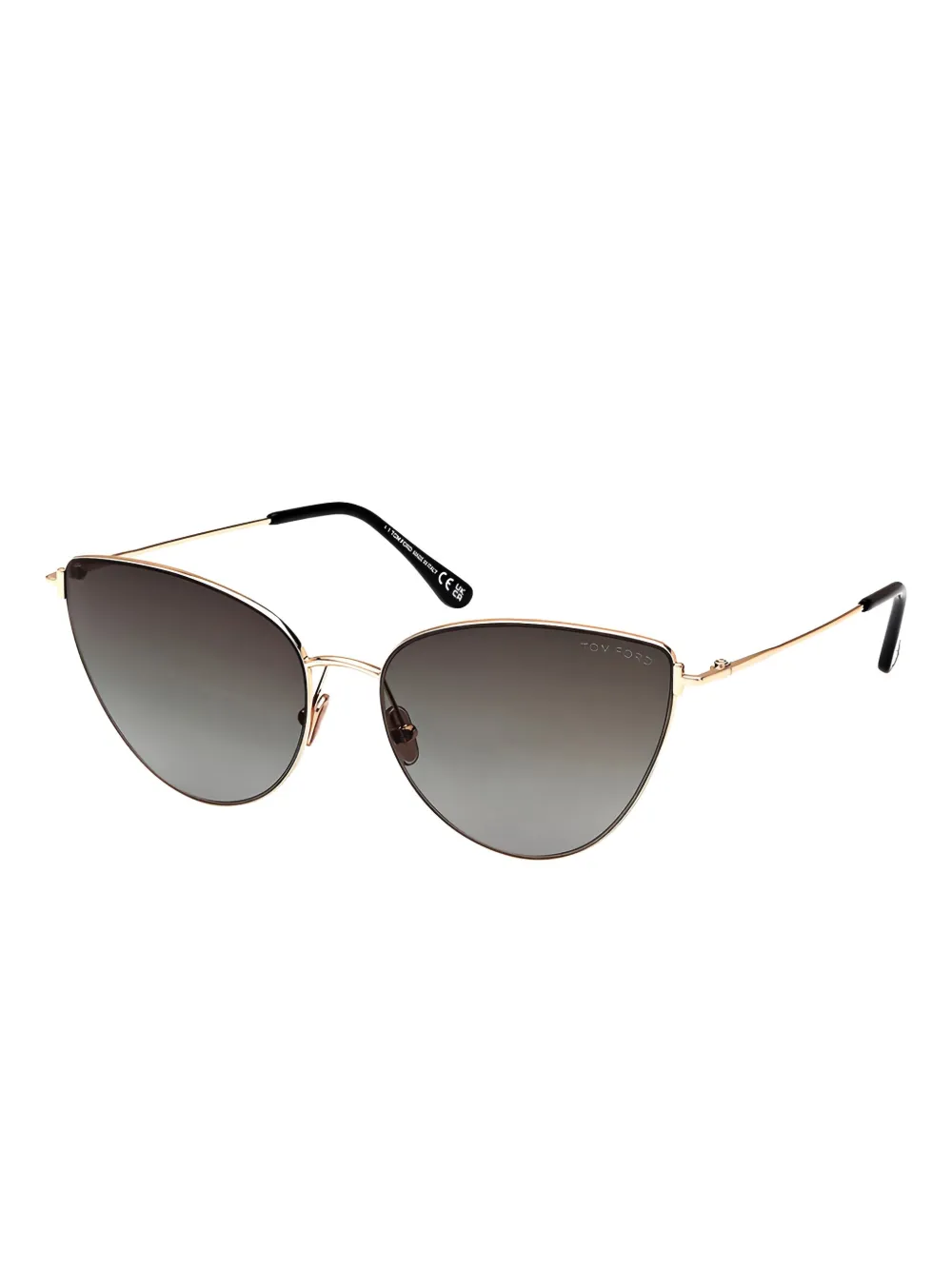 TOM FORD Eyewear Zonnebril met cat-eye montuur - Zwart