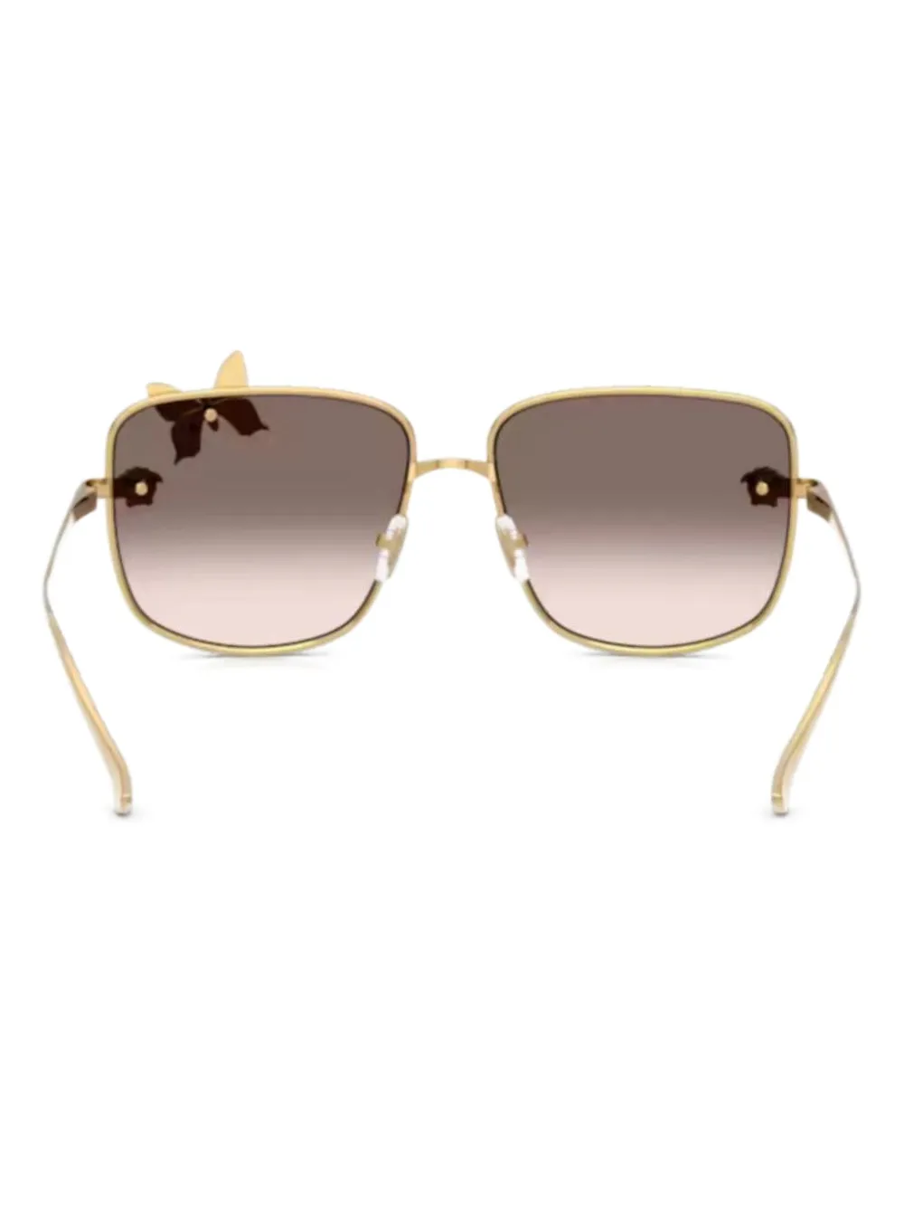 Versace Eyewear 2282 butterfly-embellished square sunglasses Goud