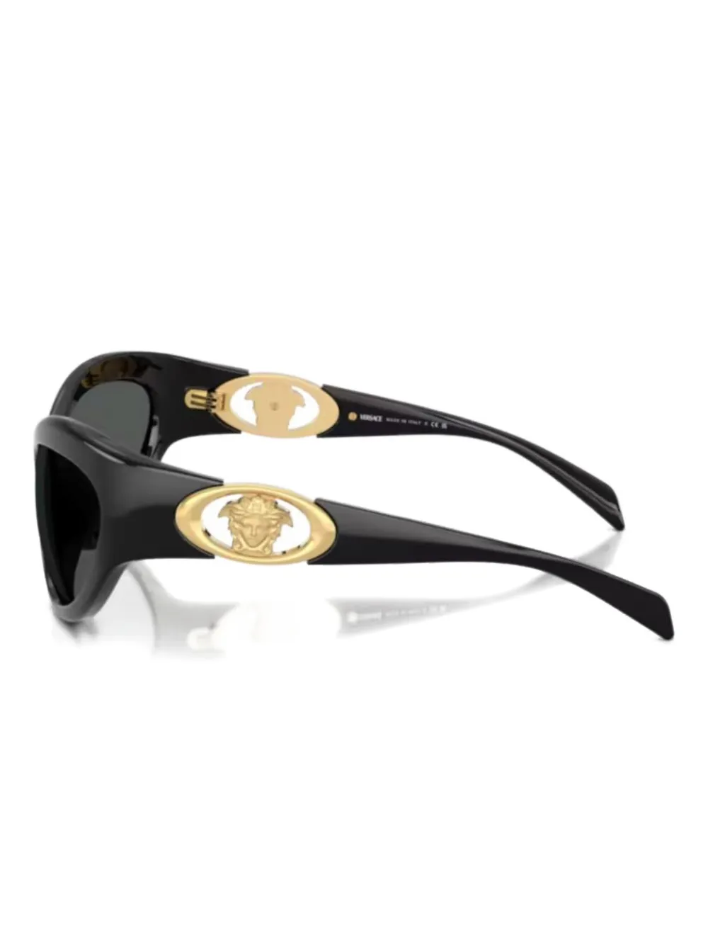 Versace Eyewear 4485 Medusa-embellished sunglasses Zwart