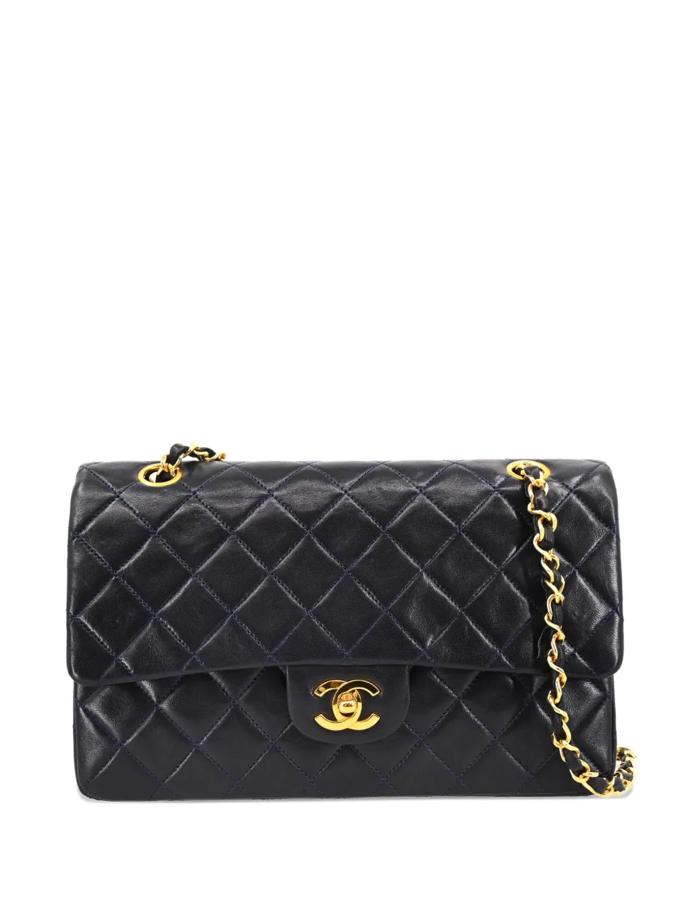 CHANEL Pre-Owned 1985-1990 medium Double Flap shoulder bag | Blue | Image 1
