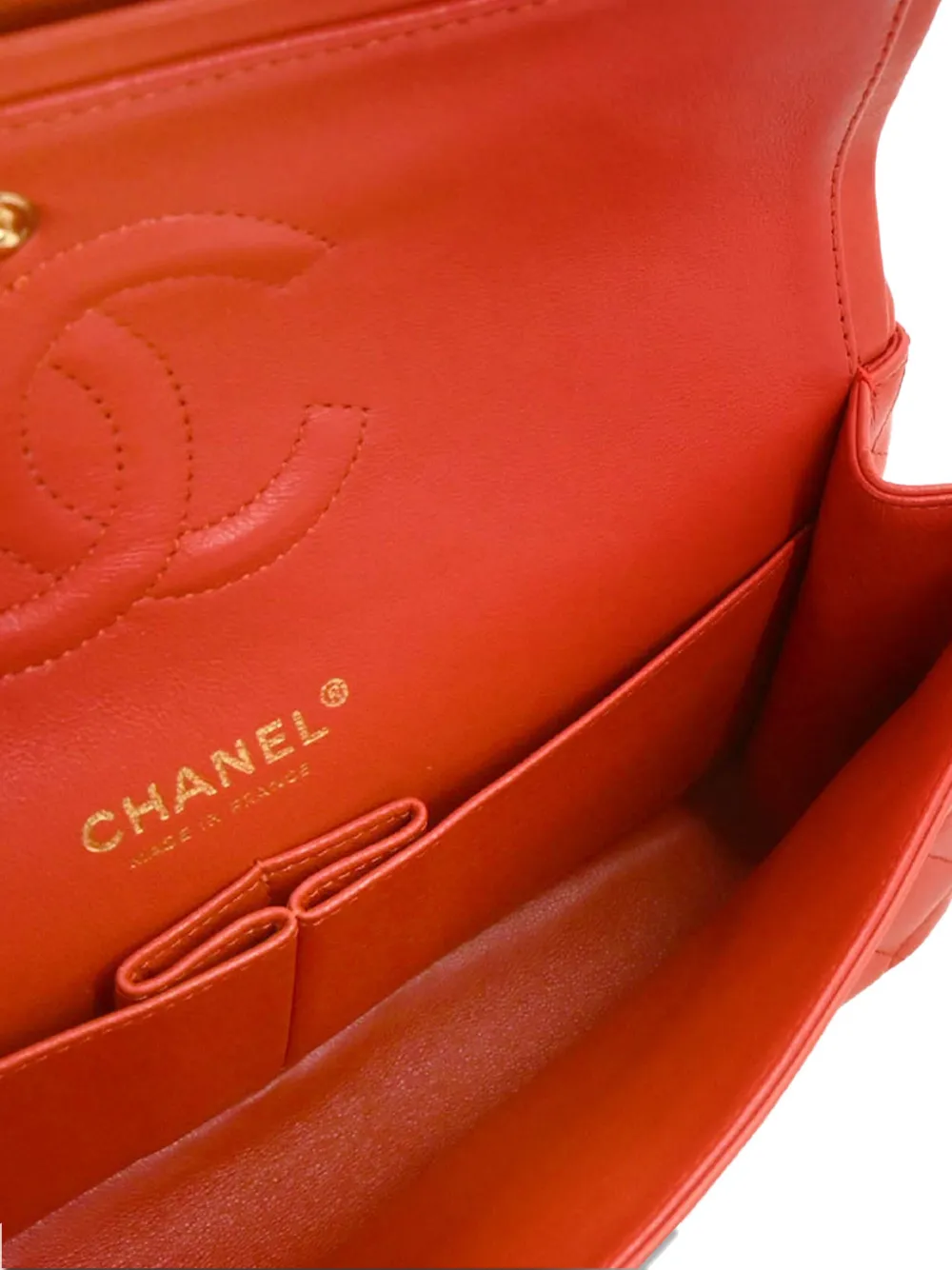 Pre-owned Chanel 2009 Medium Double Flap Shoulder Bag In Pink