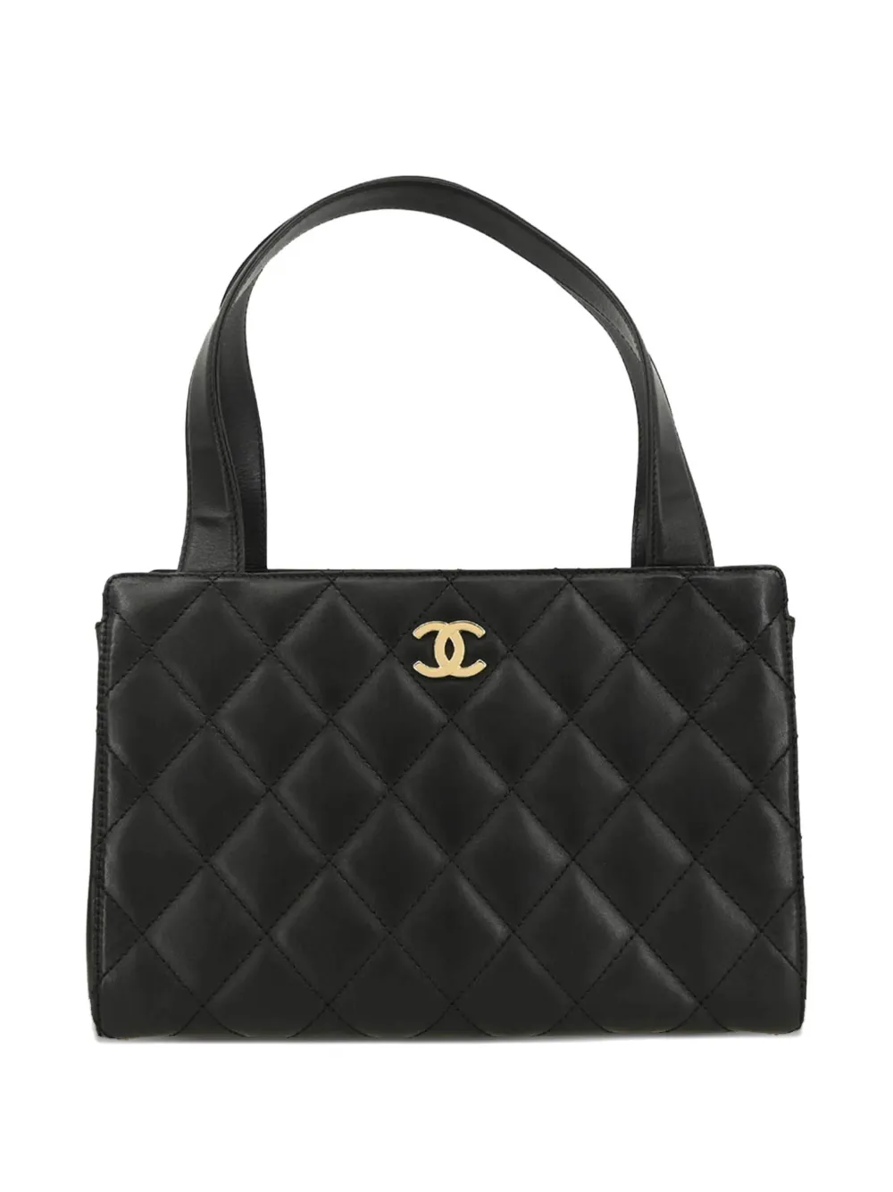 CHANEL Pre-Owned sac à main à matelassage losanges (2002) | noir | Image 1