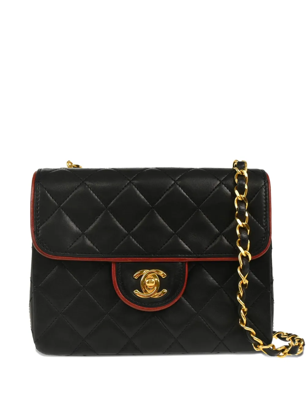 CHANEL Pre-Owned 1990 mini Classic Square Flap shoulder bag | Black | Image 1