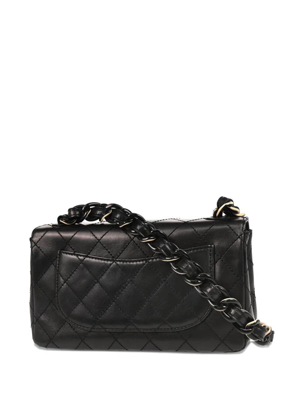 Pre-owned Chanel 2000 Classic Flap Shoulder Bag In Black