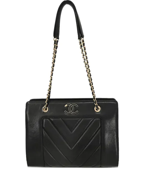 CHANEL Pre-Owned 2017 Tote Bag mit Chevron-Steppung