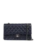 CHANEL Pre-Owned 2014 medium Double Flap leather shoulder bag - Blue