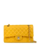 CHANEL Pre-Owned 2014 medium Double Flap leather shoulder bag - Yellow