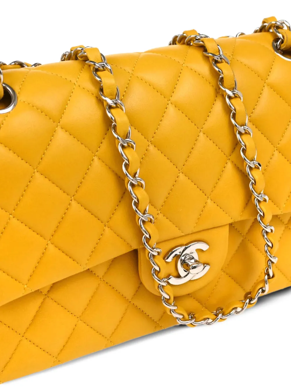 Pre-owned Chanel 2014 Medium Double Flap Leather Shoulder Bag
