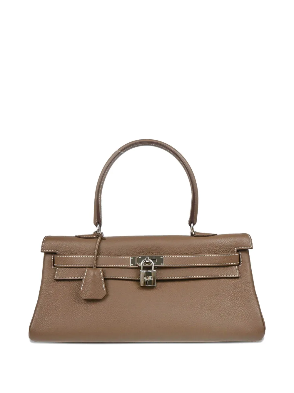 Hermès Pre-Owned 2010 켈리 레더 탑 핸들 백 | 브라운 | Image 1