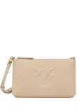 PINKO logo-detail zip-top cross body bag - Neutrals