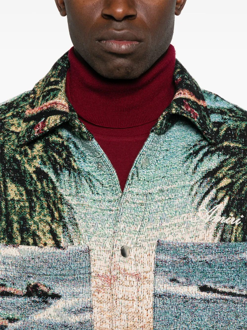 AMIRI Overhemd met korte mouwen Blauw