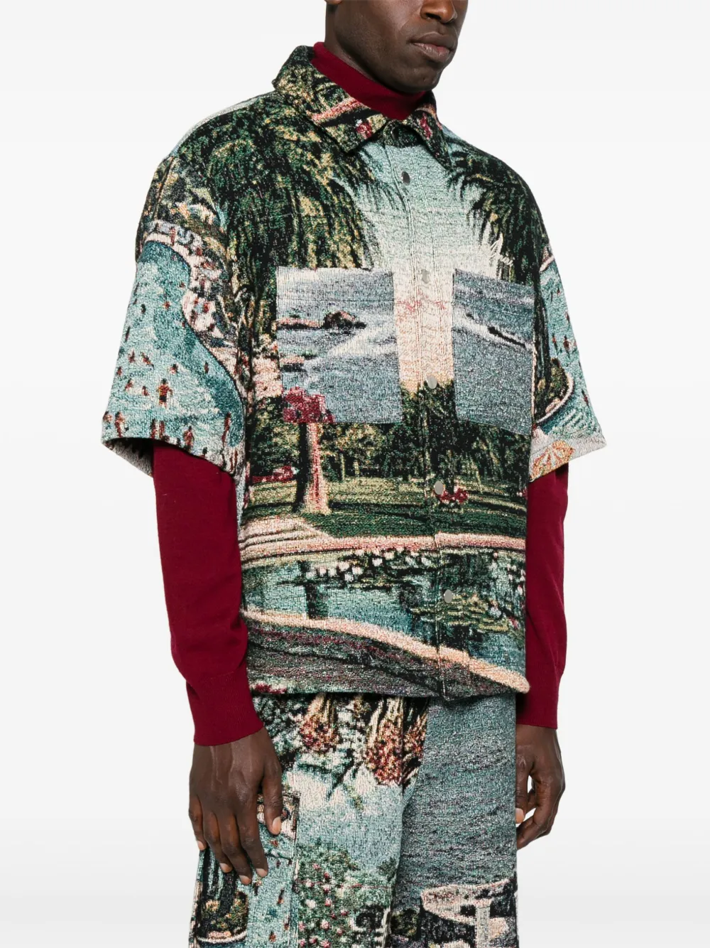 AMIRI Overhemd met korte mouwen Blauw