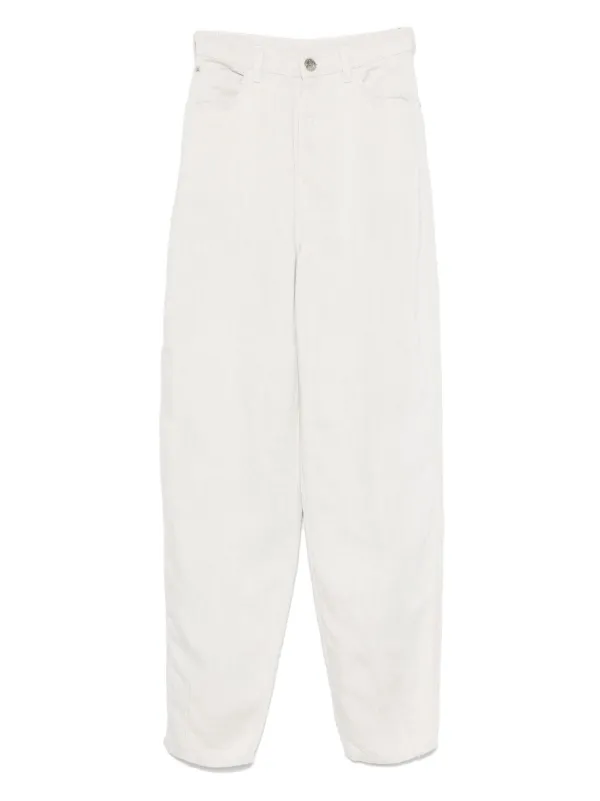 Emporio Armani Fluid Trousers in White