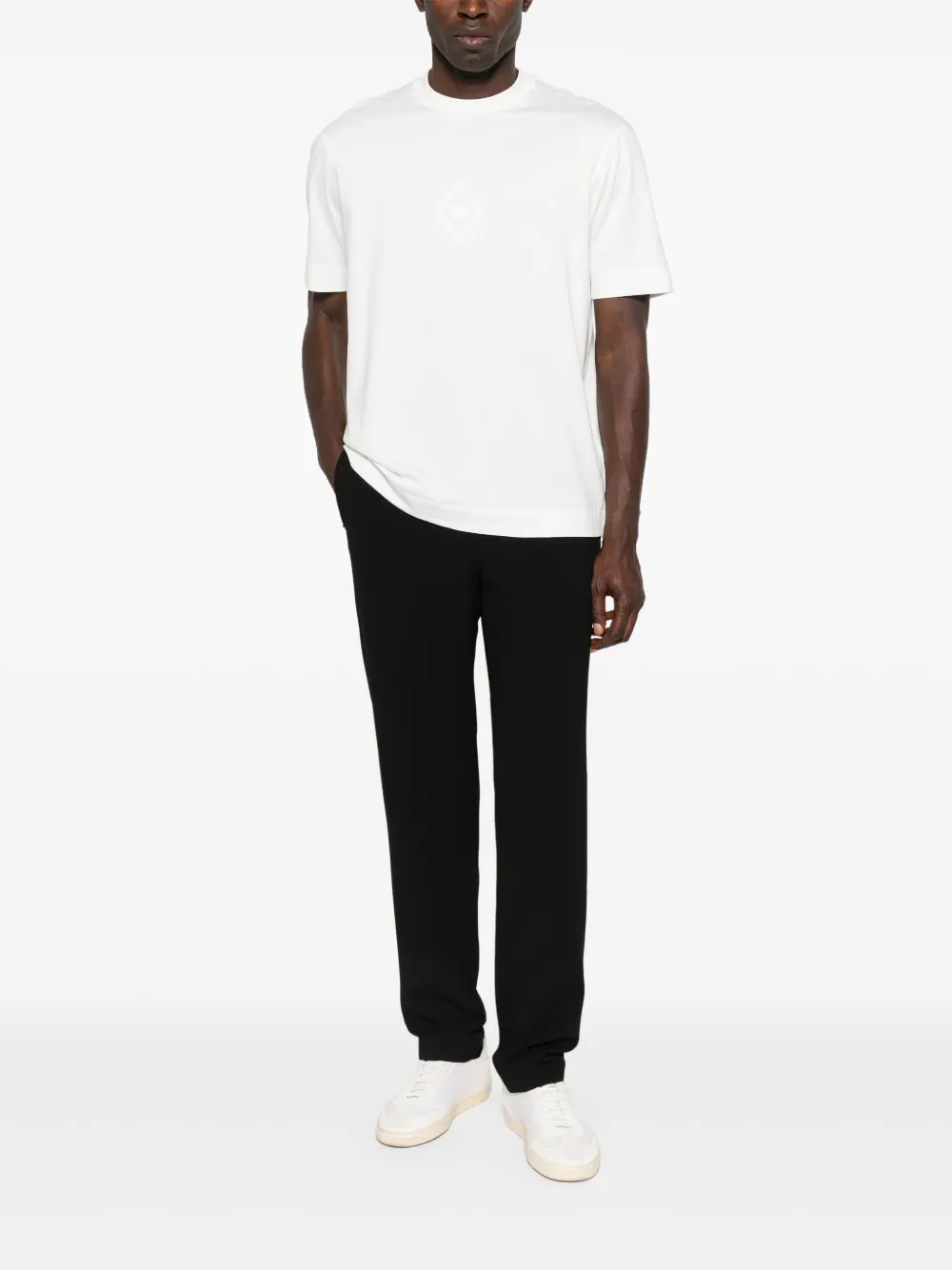 Emporio Armani logo-print T-shirt Wit