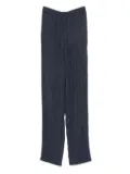 Emporio Armani plissé-effect trousers - Blue