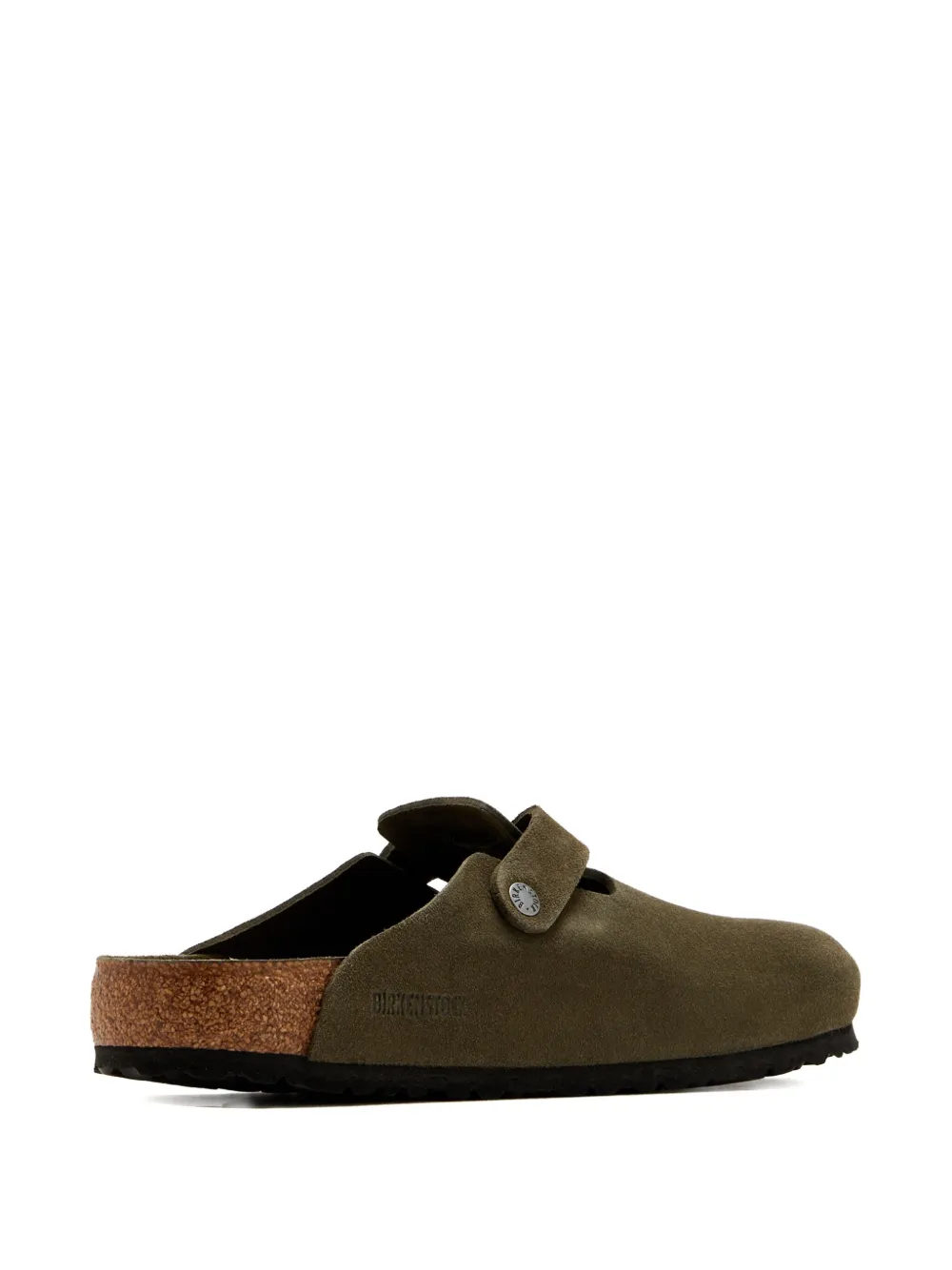 Birkenstock Boston BS buckle suede clog Green