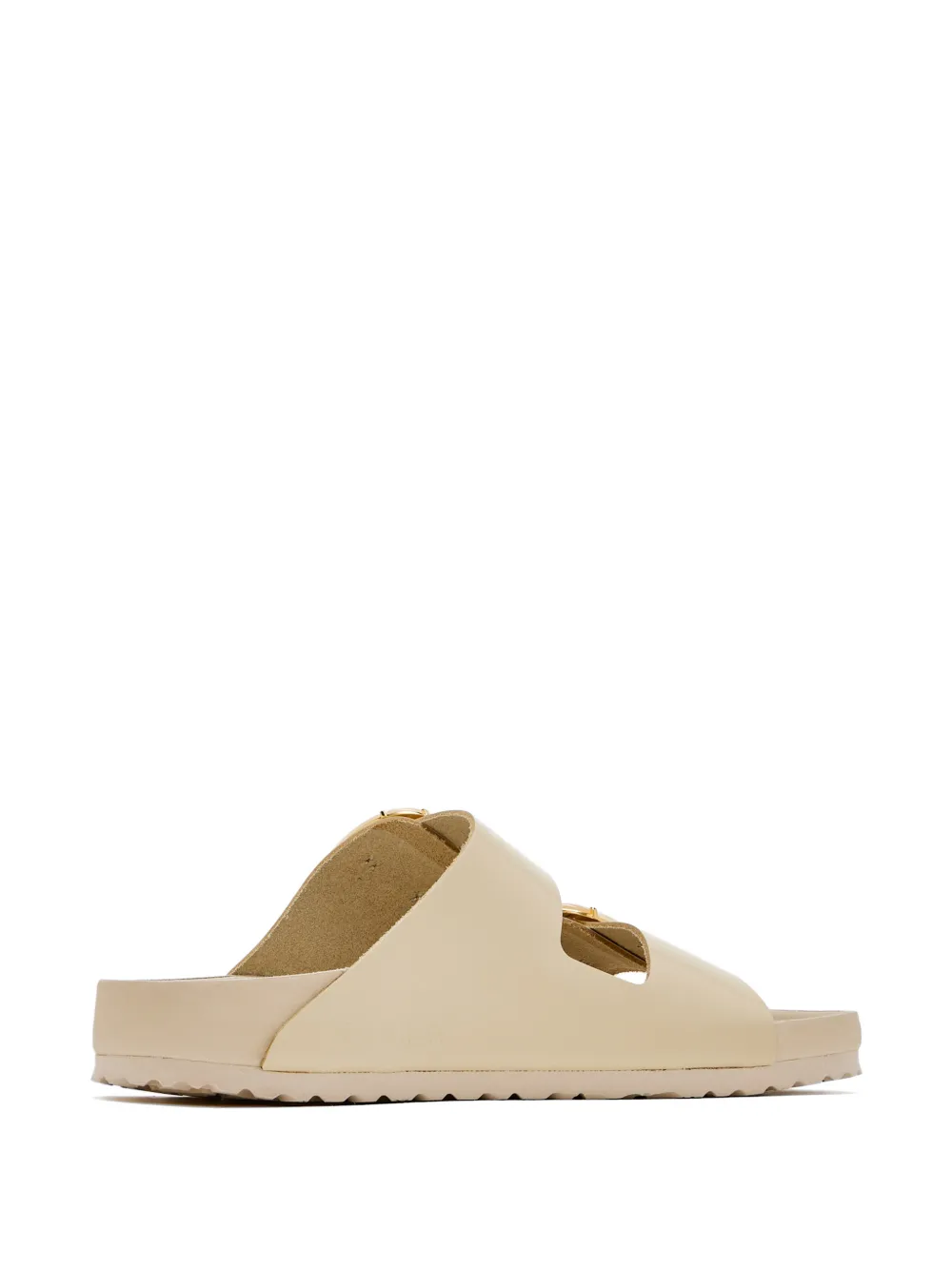 Birkenstock Arizona sandalen met parel en gesp Beige