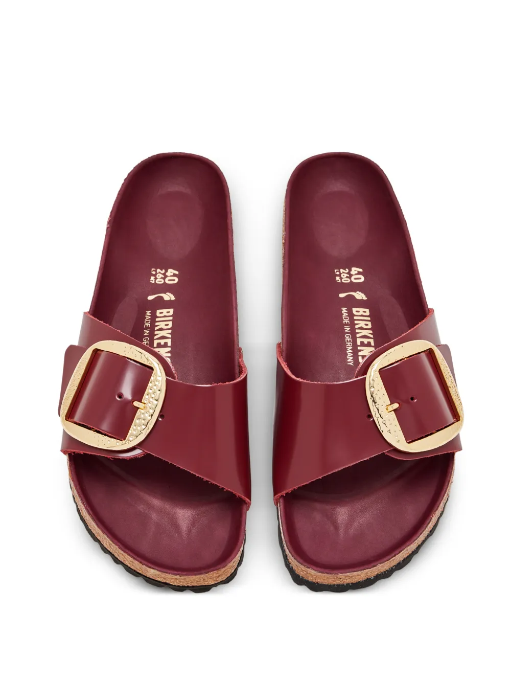 Birkenstock Madrid sandalen met gespsluiting Rood